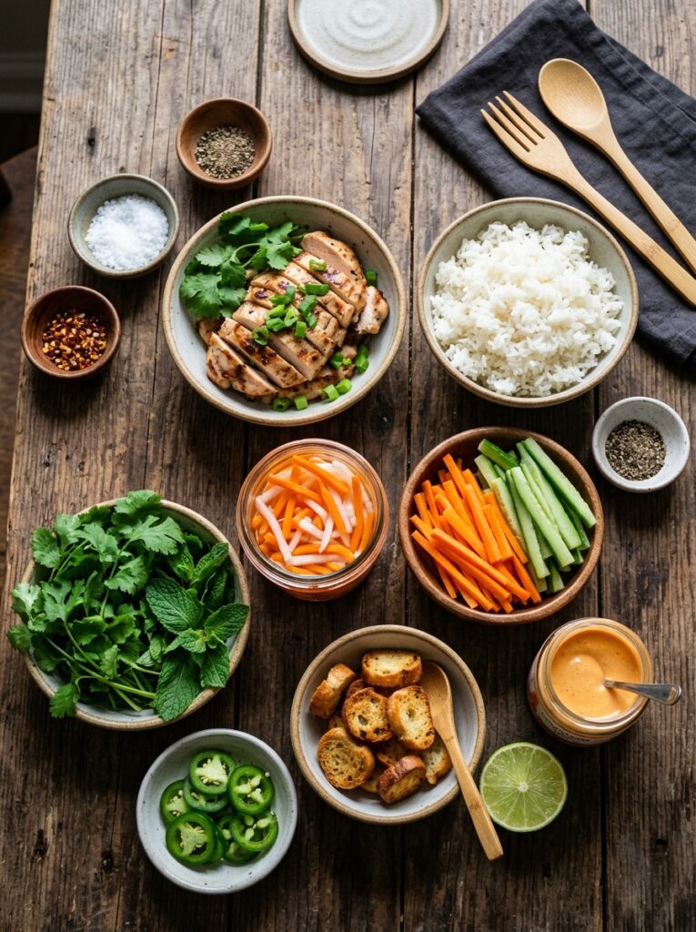 Chicken Breast Banh Mi Bowls 13 Chicken breast banh mi ingredien… 202605302059