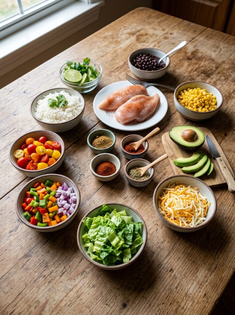 Chicken Breast Burrito Bowls 13 Chicken breast burrito bowls ing… 202605221928