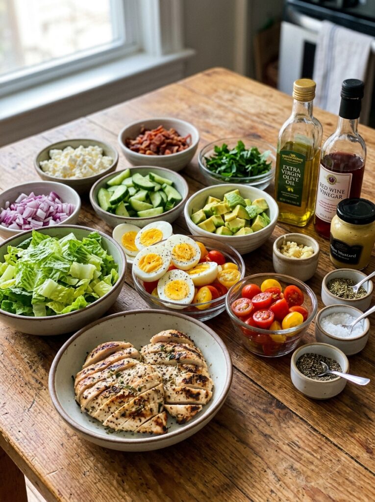 Chicken Breast Cobb Salad Bowls 13 Chicken breast cobb salad ingred… 202605182338