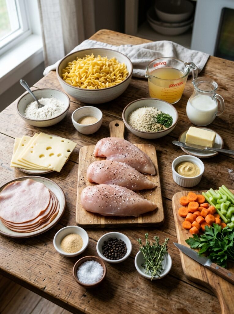 Chicken Breast Cordon Bleu Casserole 13 Chicken breast cordon bleu ingre… 202605032247