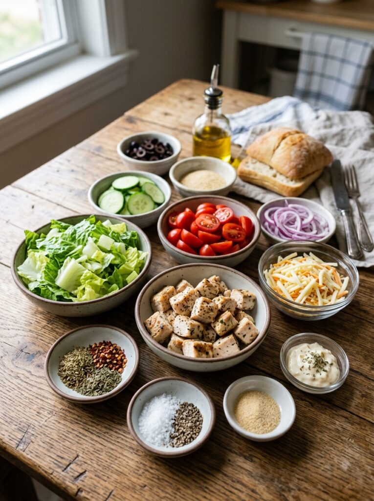 Chicken Breast Grinder Salad: The Ultimate Recipe and Guide 13 Chicken breast grinder salad ing… 202605241558