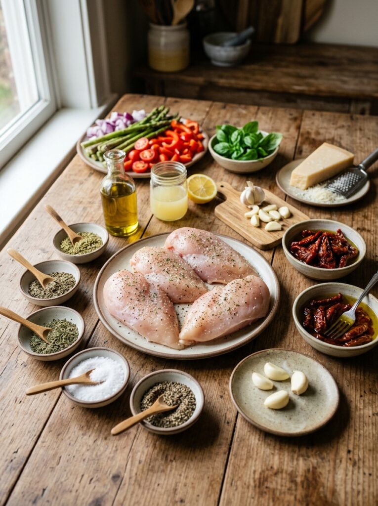 Grilled Tuscan Chicken Breast: The Ultimate Homemade Recipe 13 Chicken breast ingredients arran… 202605171747