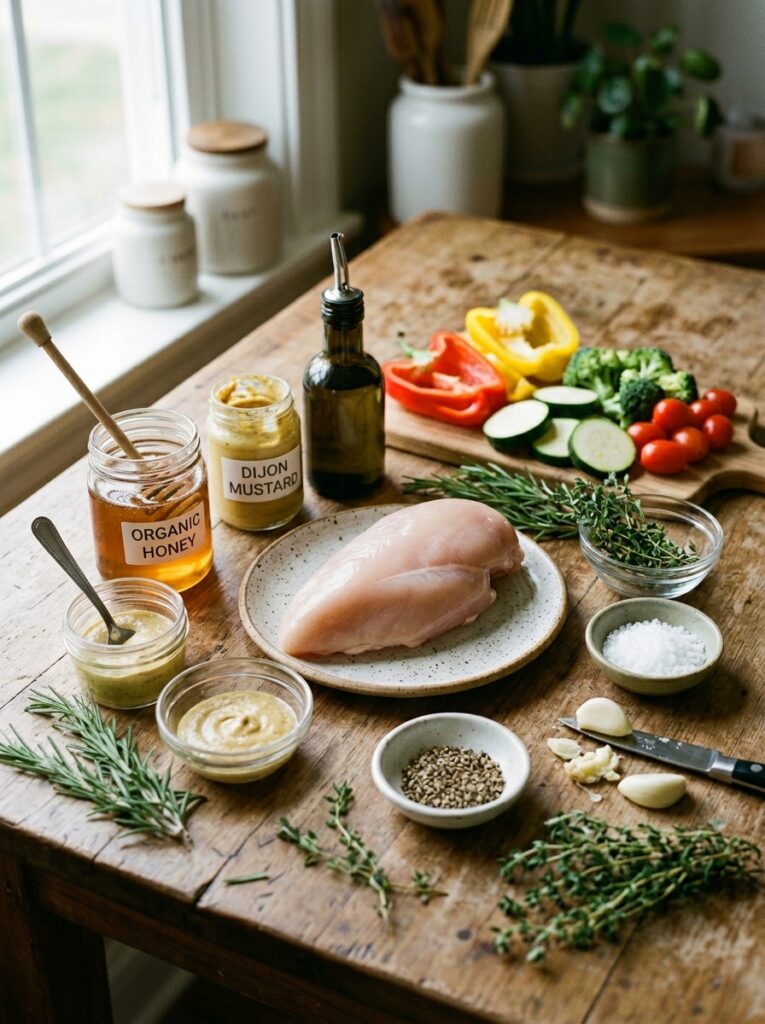 Grilled Honey Mustard Chicken Breast: Easy, Flavorful, and Perfect for Weeknights 13 Chicken breast ingredients on table 202605162207