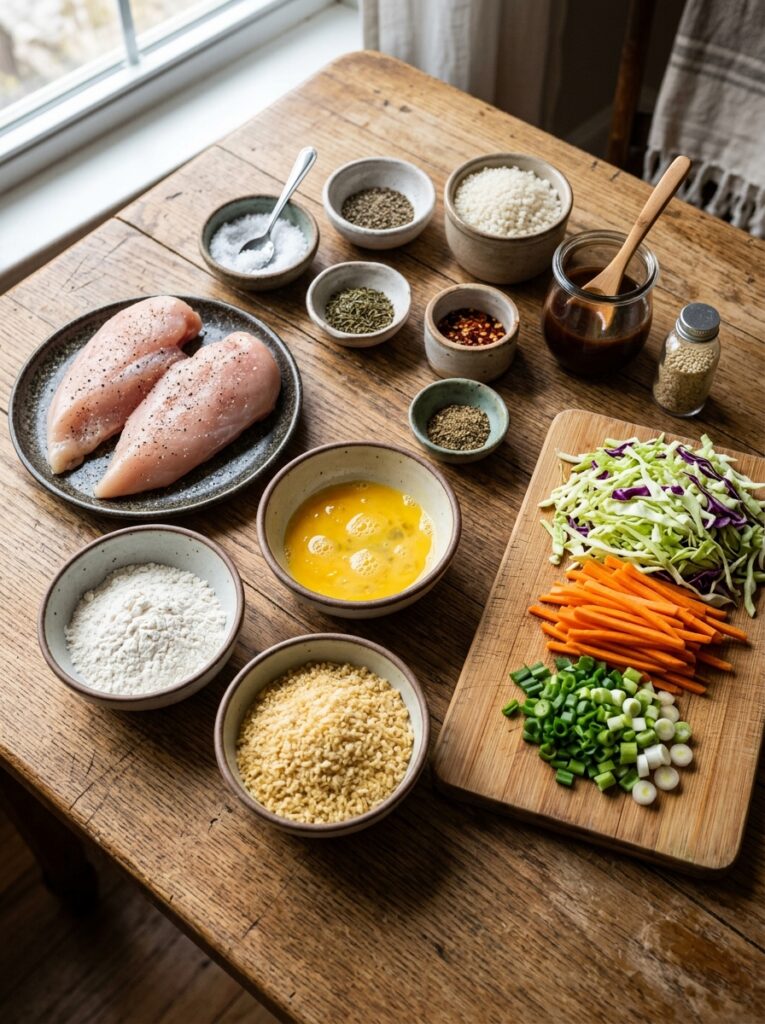Chicken Breast Katsu Bowls: Easy Homemade Recipe 13 Chicken breast katsu bowls ingre… 202605291547