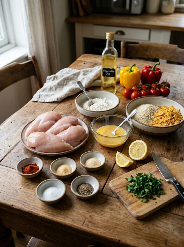 Crispy Chicken Breast Schnitzel: The Ultimate Homemade Recipe 13 Chicken breast schnitzel ingredi… 202605032228