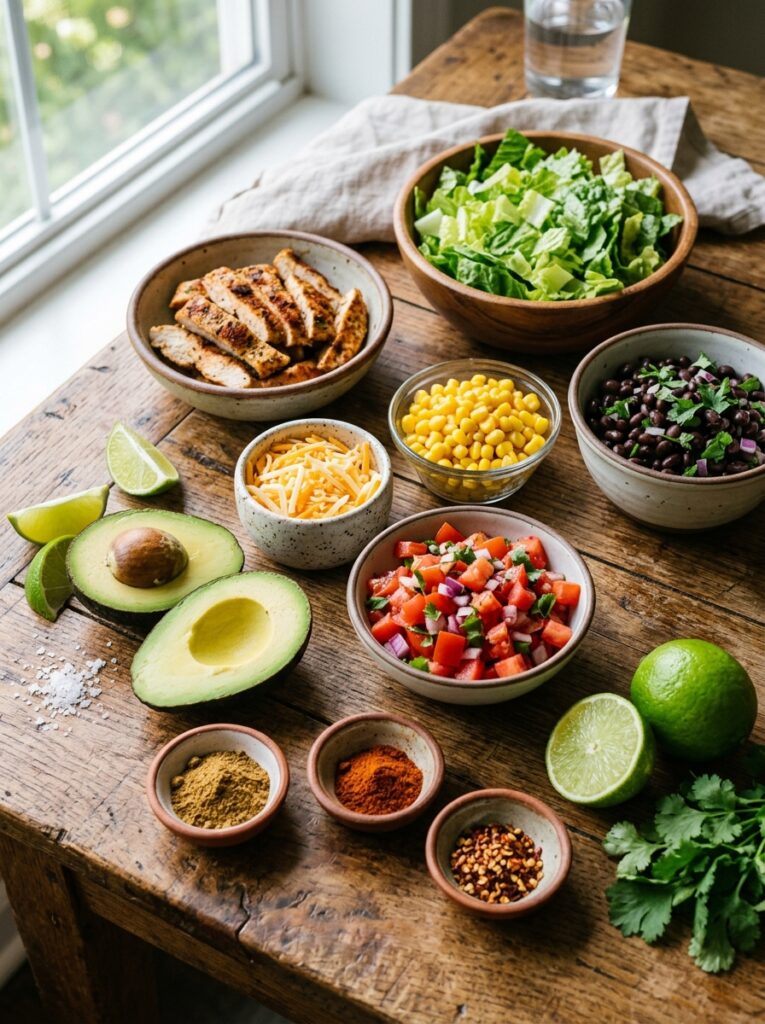 Chicken Breast Taco Salad: Easy, Healthy, and Flavor-Packed Recipe 13 Chicken breast taco salad ingred… 202605211324