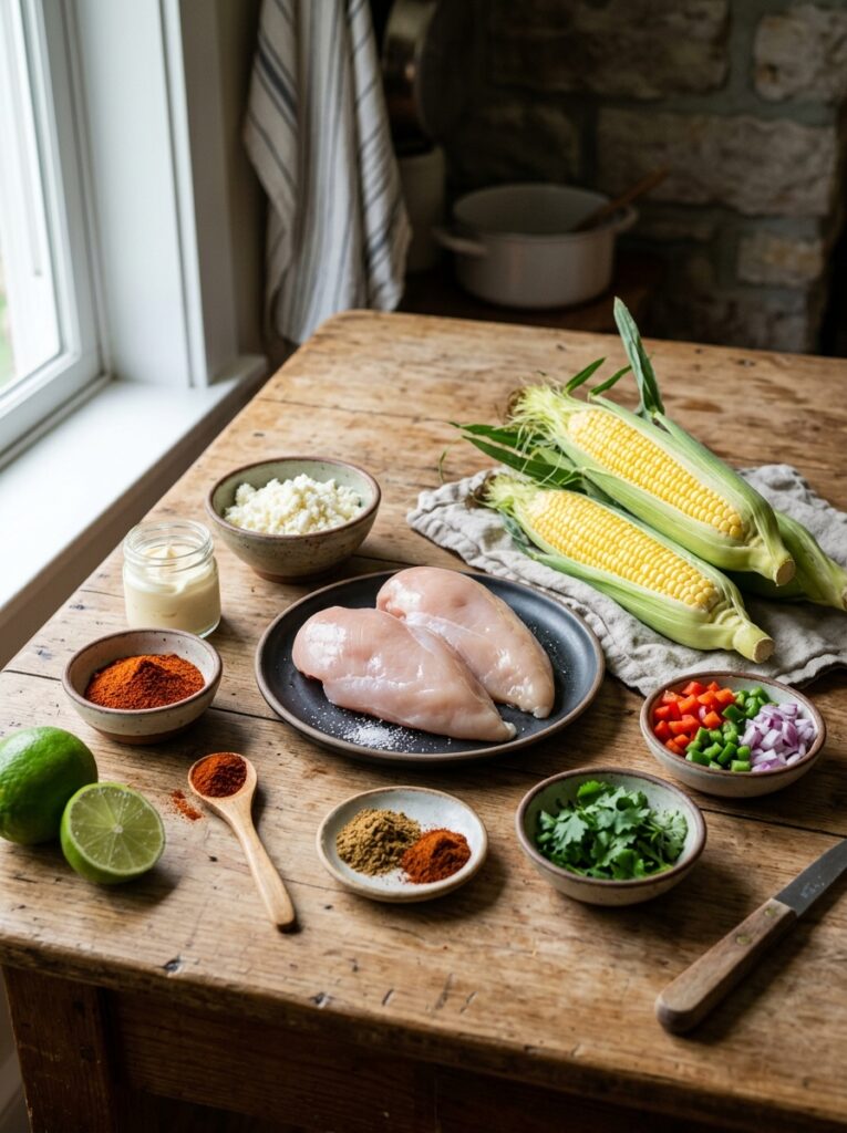 Grilled Street Corn Chicken Breast: Easy Recipe & Best Flavors 13 Chicken breasts corn mayonnaise … 202605122225