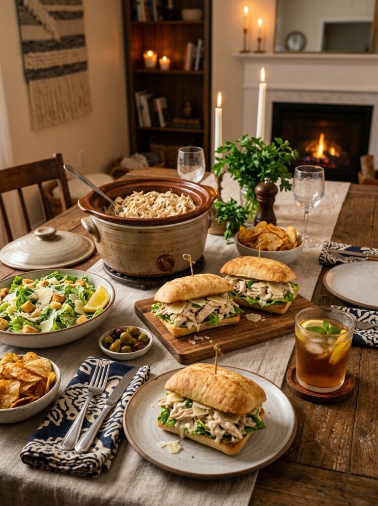 Crockpot Chicken Caesar Sandwiches: The Ultimate Slow Cooker Comfort Meal 15 Chicken caesar sandwiches side d… 202605171821