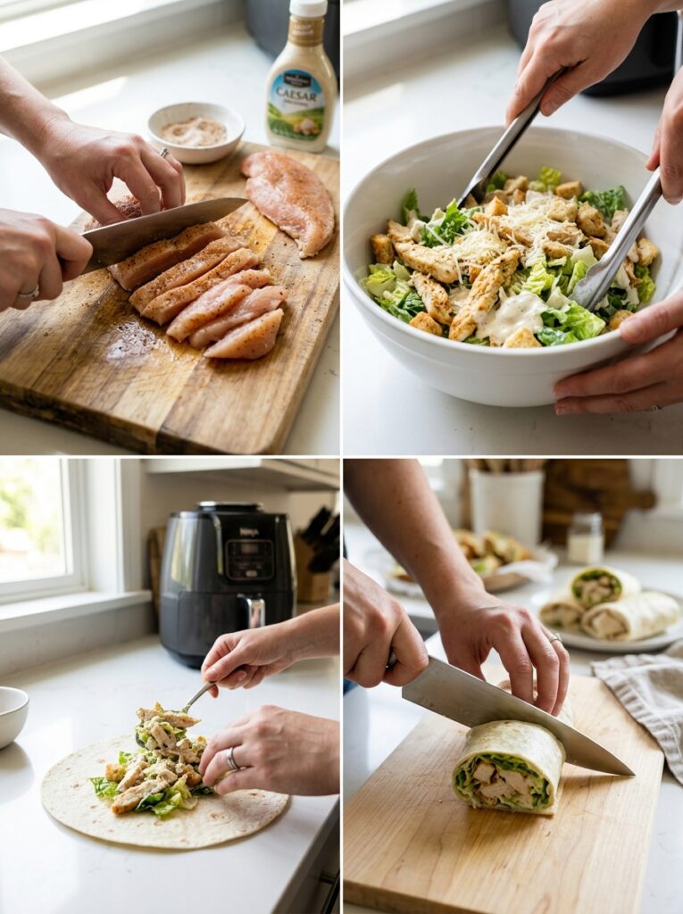Air Fryer Chicken Caesar Wraps: Crispy, Creamy, and Quick Recipe 14 Chicken caesar wraps cooking pro… 202605142338