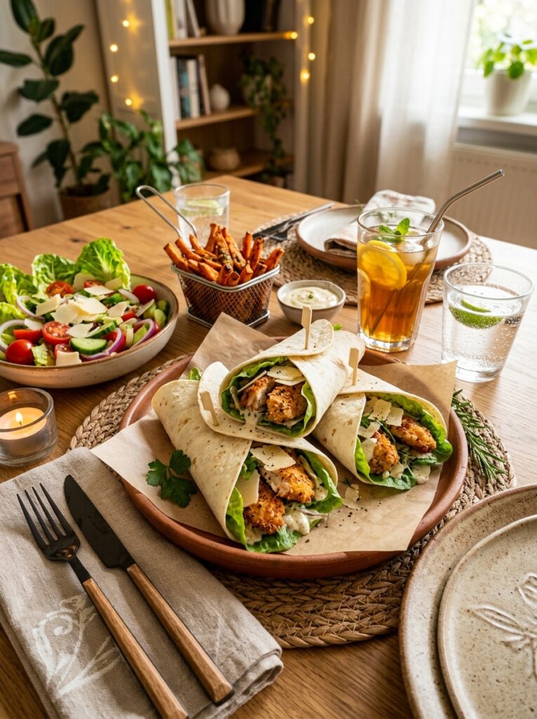 Air Fryer Chicken Caesar Wraps: Crispy, Creamy, and Quick Recipe 15 Chicken caesar wraps side dishes… 202605142339