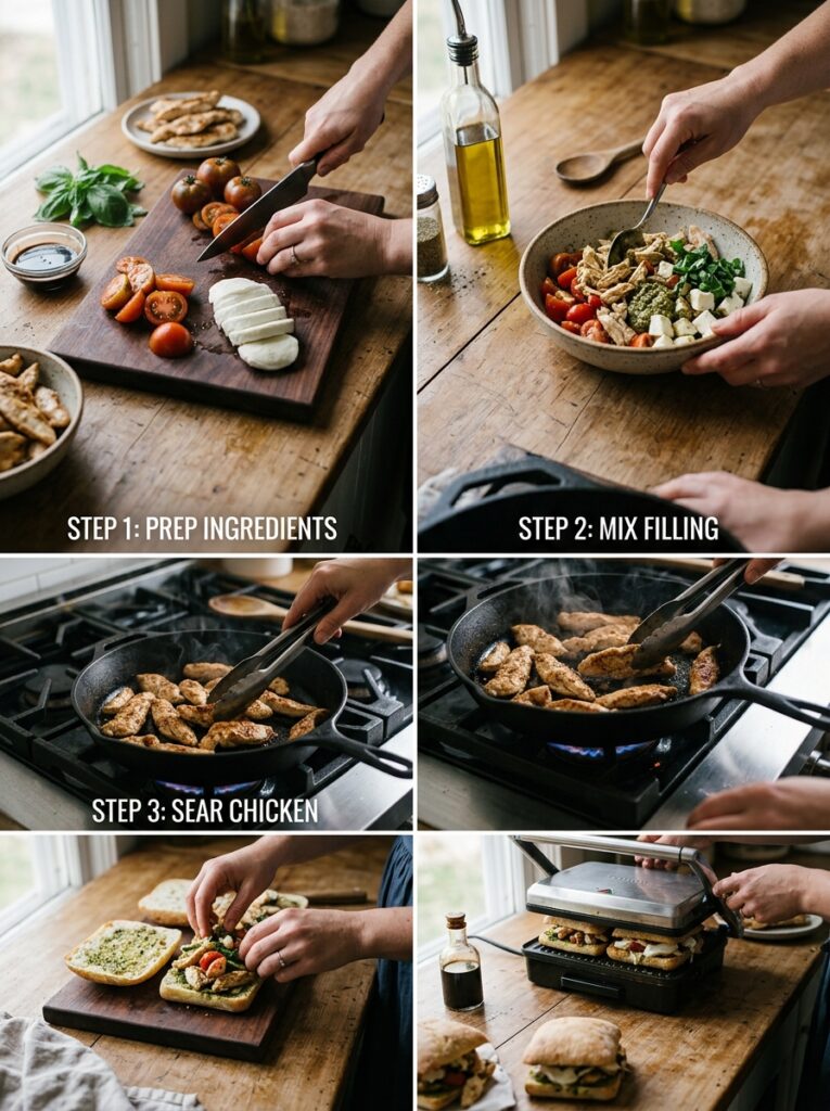 Chicken Caprese Sandwiches: A Classic Italian Inspired Delight 14 Chicken caprese sandwiches cooki… 202605311635