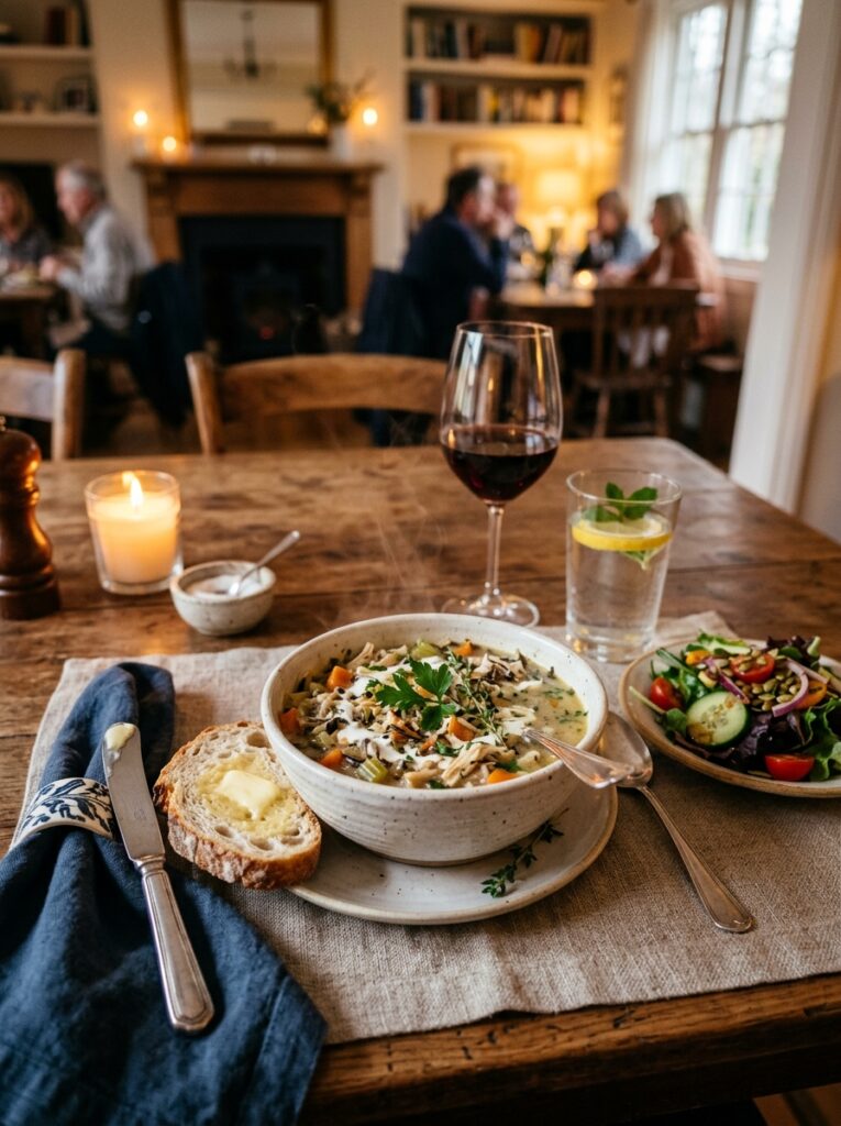 Rotisserie Chicken Wild Rice Chowder: Creamy, Comforting, and Quick Homemade Recipe 15 Chicken chowder with side dishes 202605122235 1
