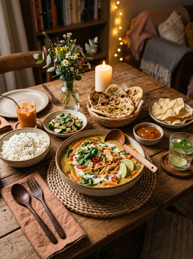 Rotisserie Chicken Coconut Curry Soup 15 Chicken coconut curry soup setup 202605092002