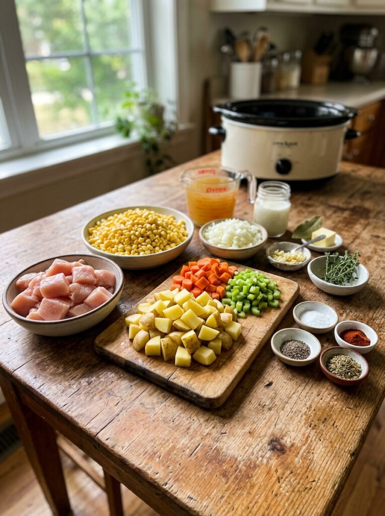 Crockpot Chicken Corn Chowder: The Ultimate Comfort Meal 13 Chicken corn chowder ingredients… 202606022019