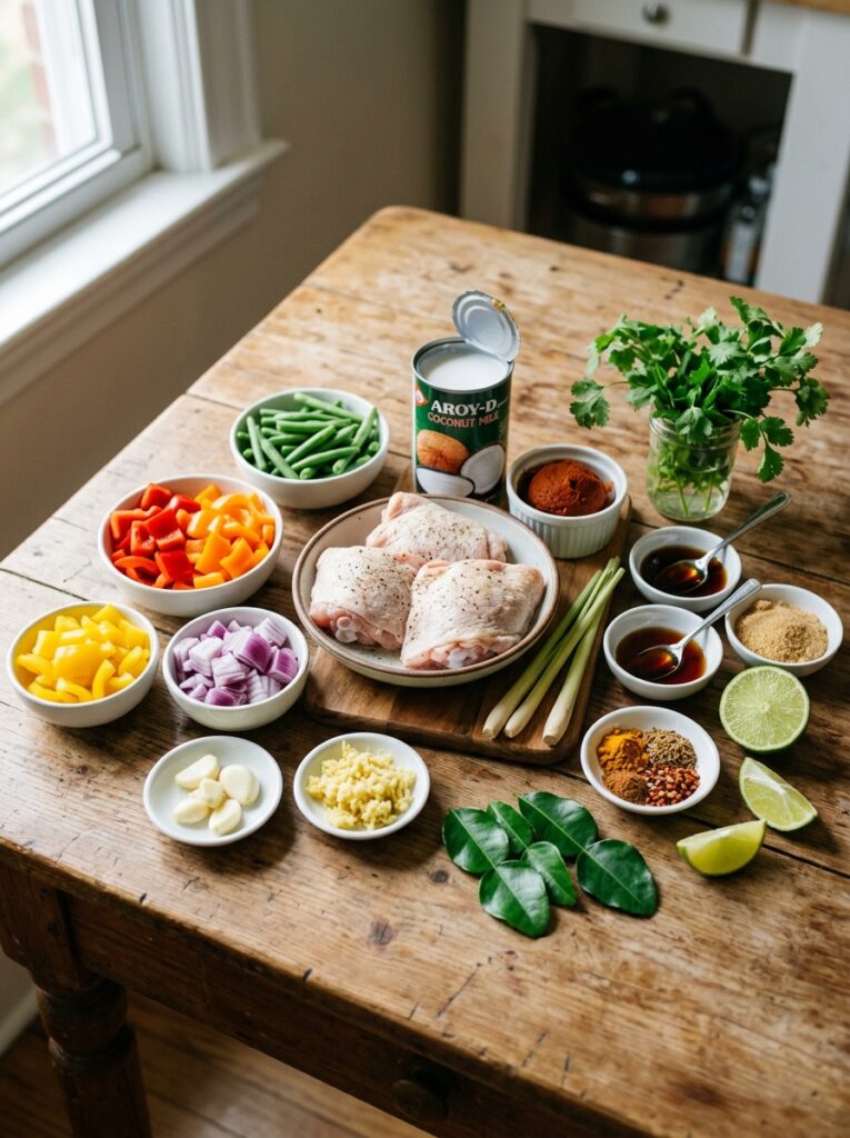 Coconut Curry Chicken Thighs 13 Chicken curry ingredients arrang… 202605111242