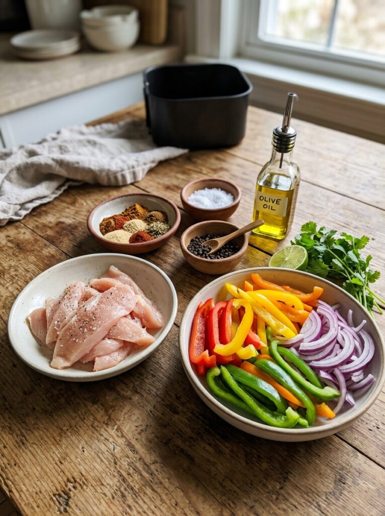 Air Fryer Chicken Fajita Bowls 13 Chicken fajita bowl ingredients … 202605141143