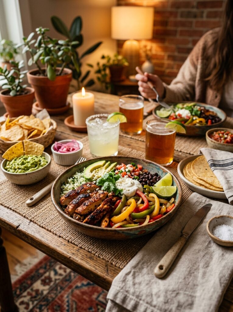 Air Fryer Chicken Fajita Bowls 15 Chicken fajita bowls setup 202605141146
