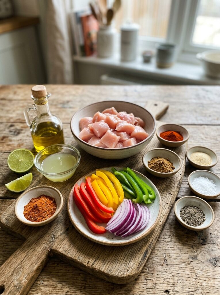 air fryer fajita chicken breast 13 Chicken fajita ingredients arran… 202605081330