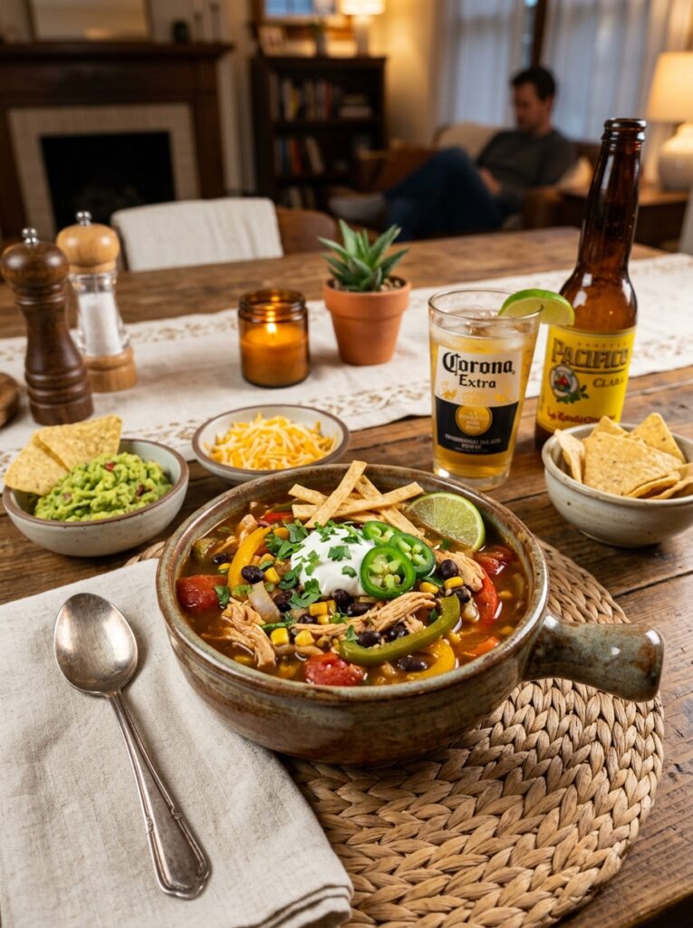 slow cooker chicken fajita soup recipe 15 Chicken fajita soup setup 202605182344