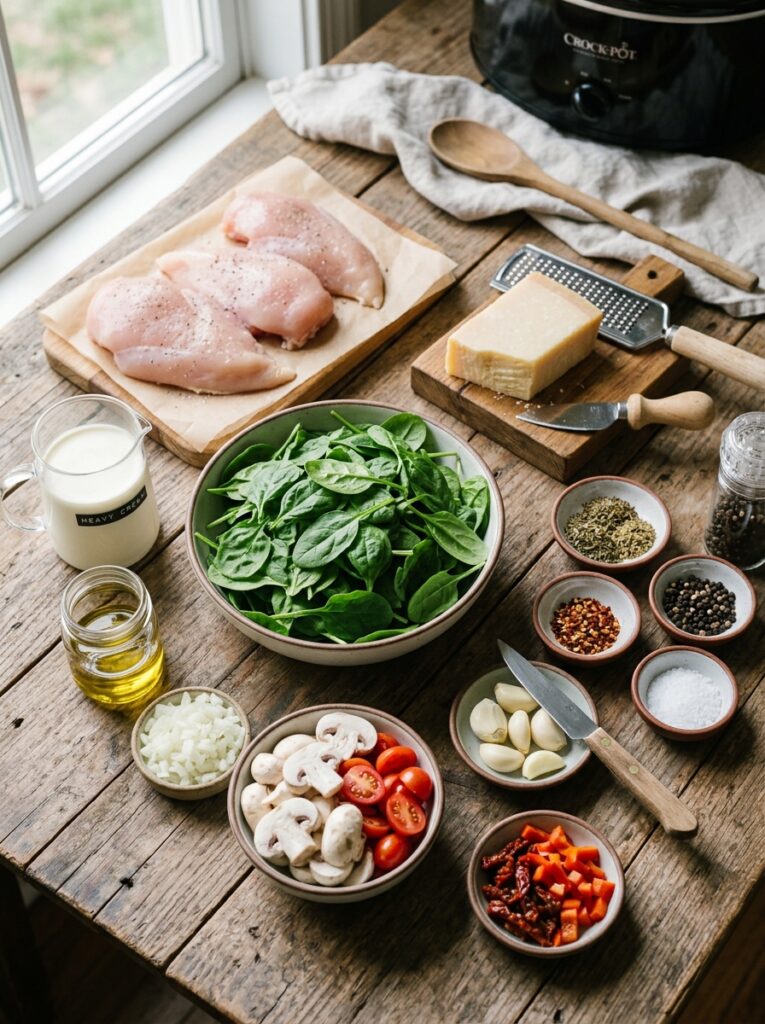 slow cooker chicken florentine: Easy Creamy Italian Chicken Recipe 13 Chicken florentine ingredients o… 202605211313