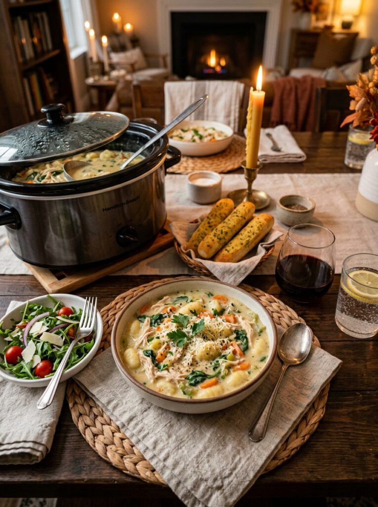 Crockpot Chicken Gnocchi Soup: The Ultimate Comfort Food Recipe 15 Chicken gnocchi soup setup 202605052051