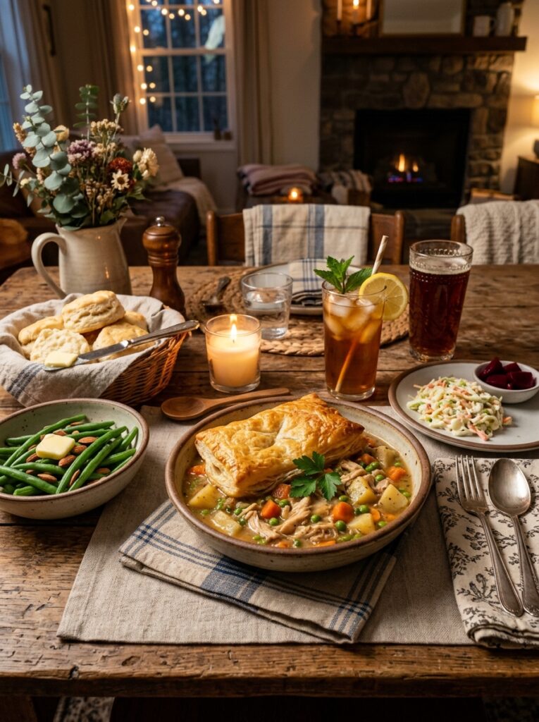 slow cooker chicken pot pie stew 4 Chicken pot pie stew setup 202605052114