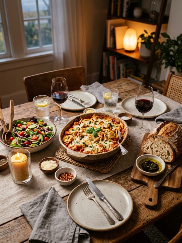 rotisserie chicken ravioli bake: A Cozy, Creamy Dinner Ready in 30 Minutes 15 Chicken ravioli bake side dishes 202605291643