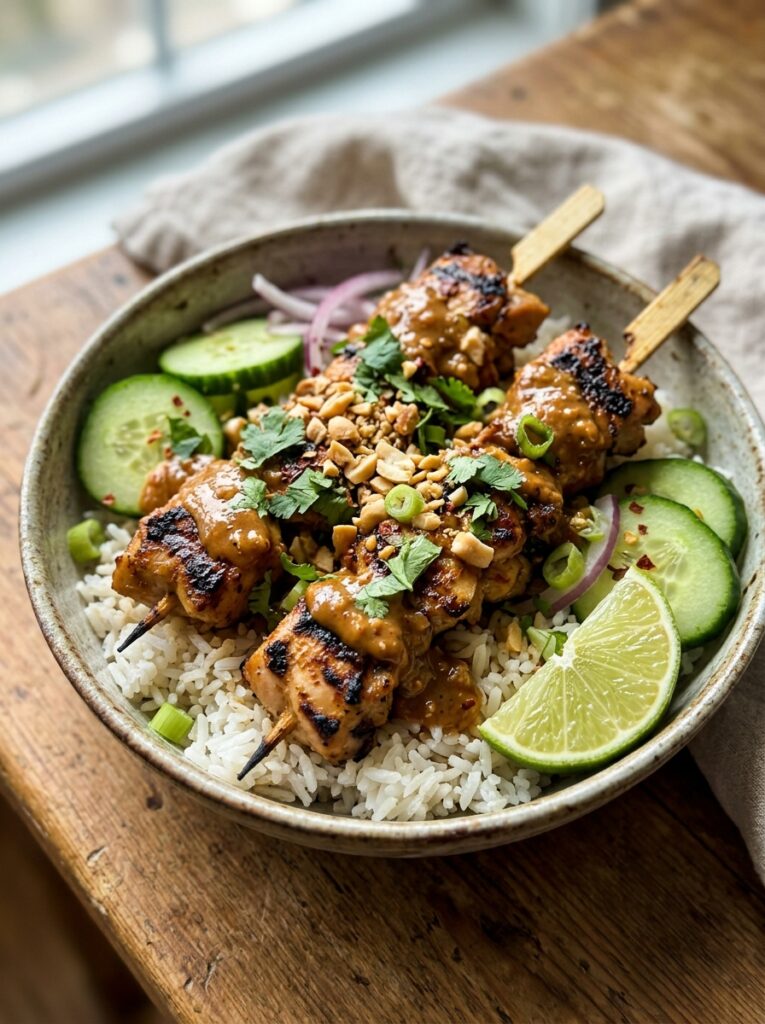 Chicken Satay Rice Bowls: Easy Homemade Recipe 12 Chicken satay rice bowls 202605221922