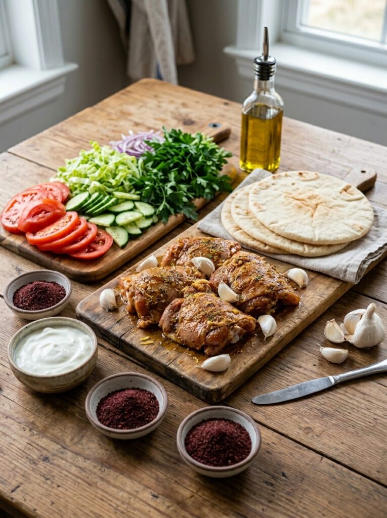 Chicken shawarma ingredients arr… 202605231525