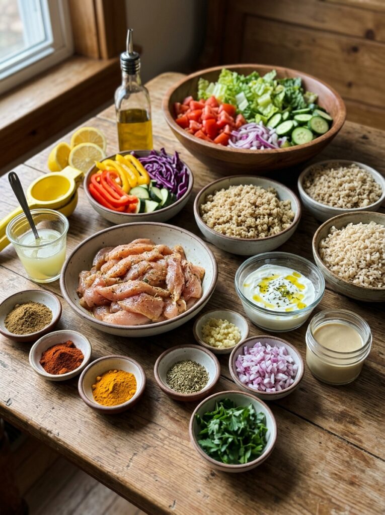 Chicken Breast Shawarma Bowls 13 Chicken shawarma ingredients arr… 202605241754