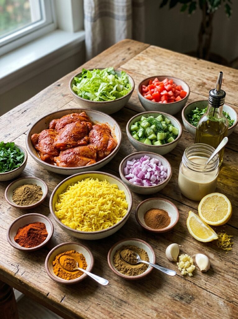 Chicken Shawarma Rice Bowls 13 Chicken shawarma rice bowl ingre… 202605032224