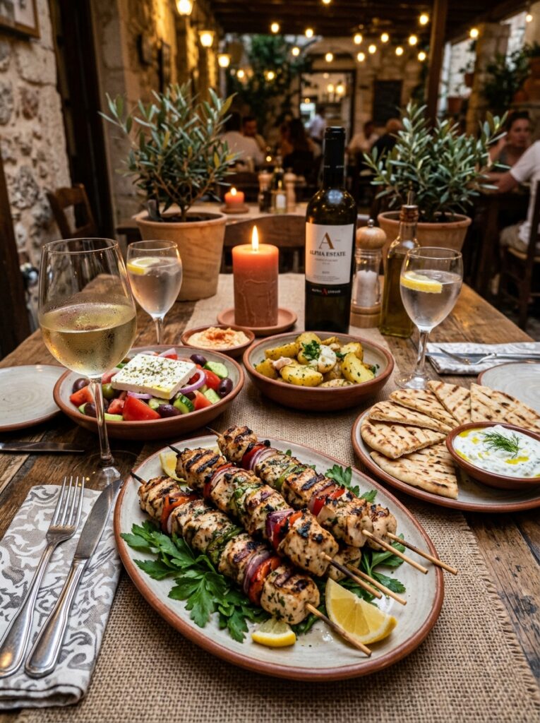 Grilled Mediterranean Chicken Breast Skewers: A Flavorful and Healthy Dish 15 Chicken skewers with side dishes 202605141218