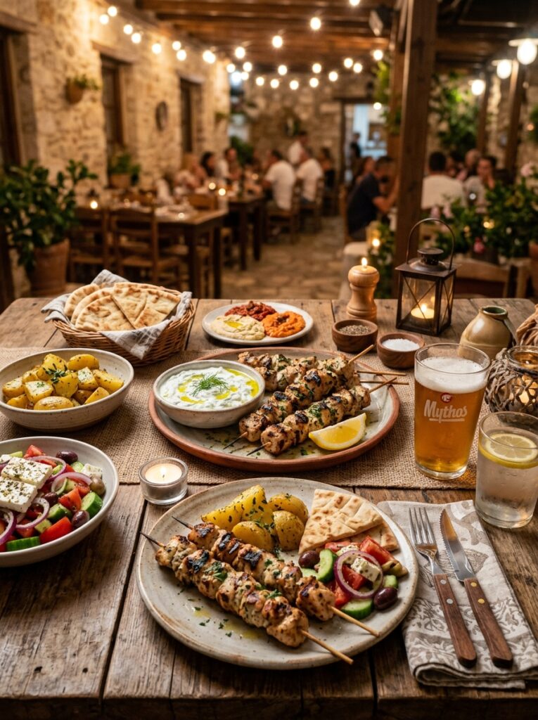 Chicken Souvlaki Skewers: A Homemade Mediterranean Delight 15 Chicken souvlaki skewers side di… 202605032243