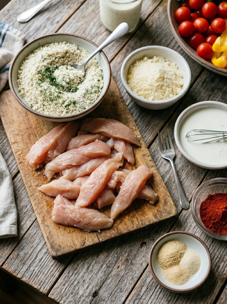Air Fryer Ranch Chicken Tenders: Crispy, Flavorful, and Easy Recipe 13 Chicken tenders ingredients on t… 202605142316