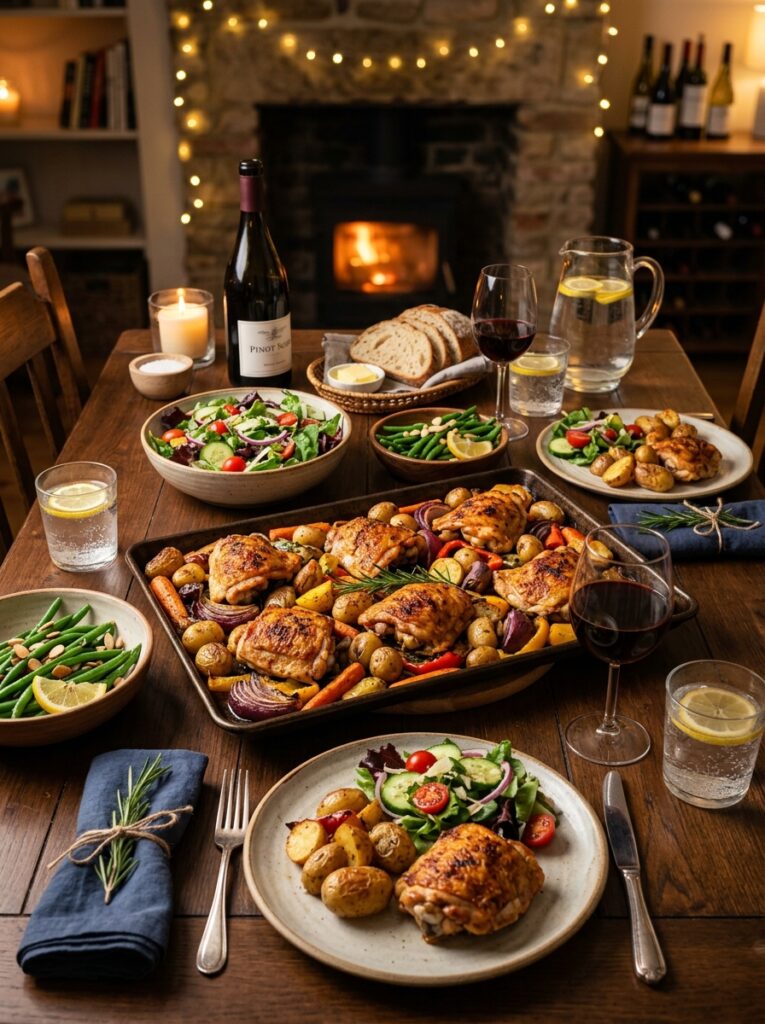 Sheet Pan Chicken Thighs and Potatoes: The Ultimate One-Pan Meal 15 Chicken thighs and potatoes setup 202605221946