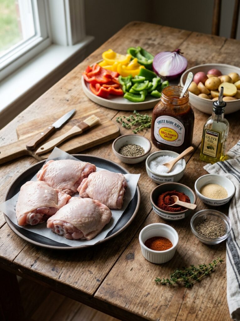air fryer bbq chicken thighs 13 Chicken thighs ingredients arran… 202605302104