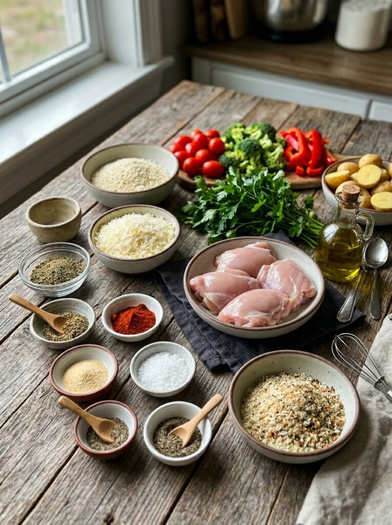 Air Fryer Parmesan Chicken Thighs 13 Chicken thighs ingredients arran… 202606021950