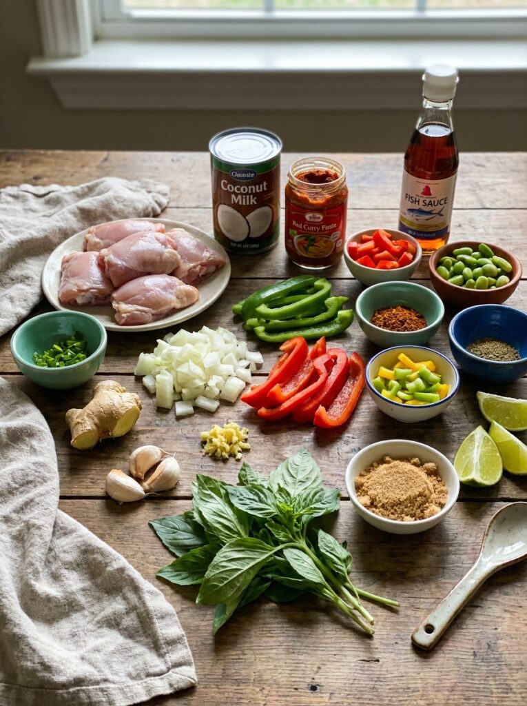 Red Curry Chicken Thighs: A Complete Guide to Making Thai-Style Spicy Coconut Curry 13 Chicken thighs red curry ingredi… 202605131803