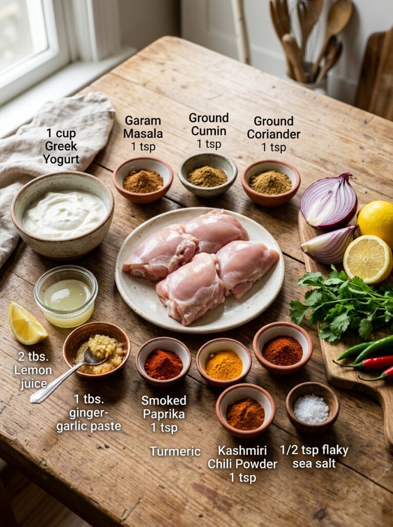 Tandoori Chicken Thighs: Authentic Homemade Recipe Guide 13 Chicken thighs with ingredients … 202605021724
