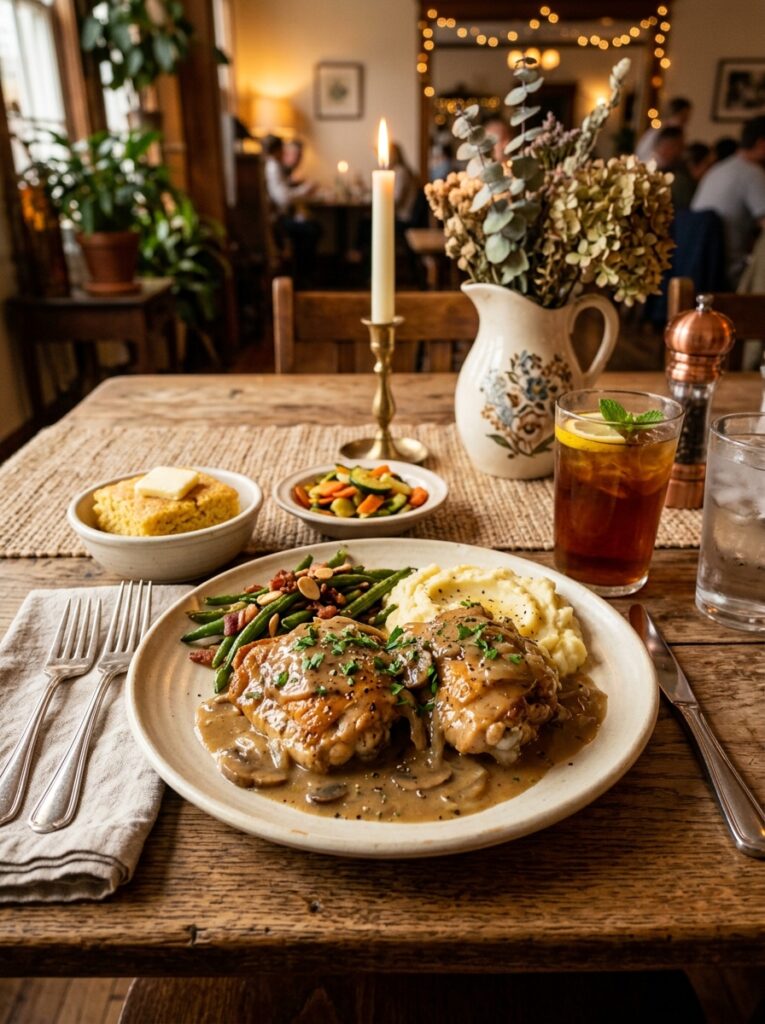 Smothered Chicken Thighs: A Comforting, Flavor-Packed Dinner Recipe 15 Chicken thighs with side dishes 202605171750