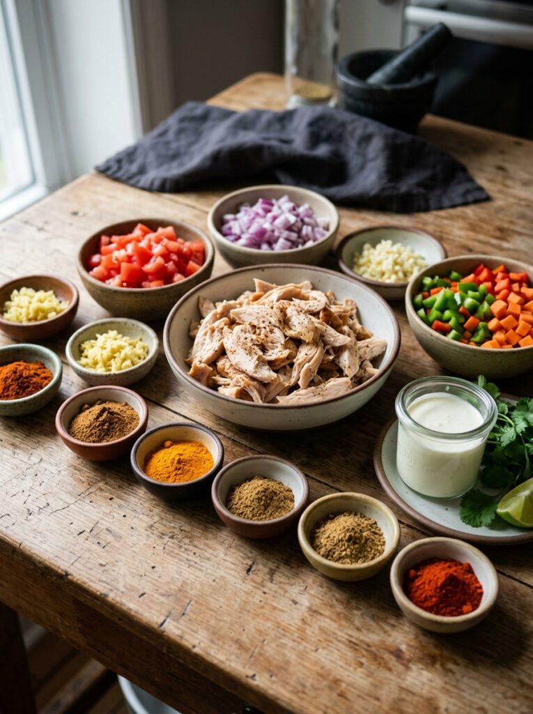 Rotisserie Chicken Tikka Masala: Easy Homemade Recipe 13 Chicken tikka masala ingredients… 202605081344