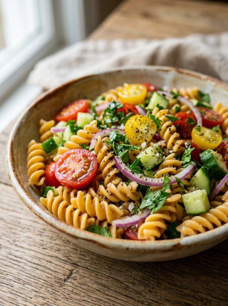 Gluten free chickpea pasta summer salad 12 Chickpea pasta summer salad 202606031909