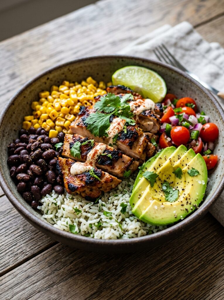 Chipotle Lime Chicken Bowls 1 Chipotle lime chicken bowls 202605052037