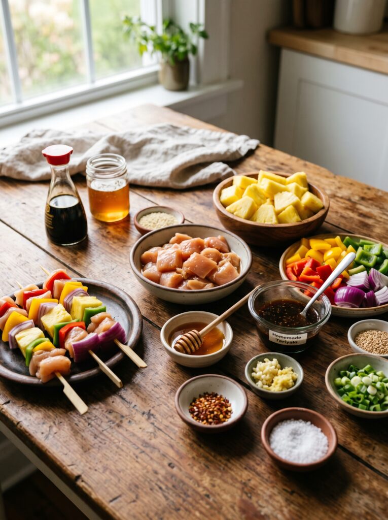 Pineapple Teriyaki Chicken Skewers 13 Close up amateur photo of 202605091944