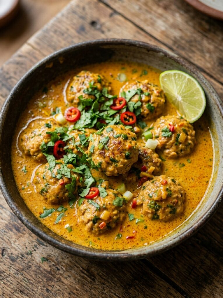 Coconut Curry Chicken Meatballs: Creamy, Spicy, and Irresistible 12 Coconut curry chicken meatballs 202605182351