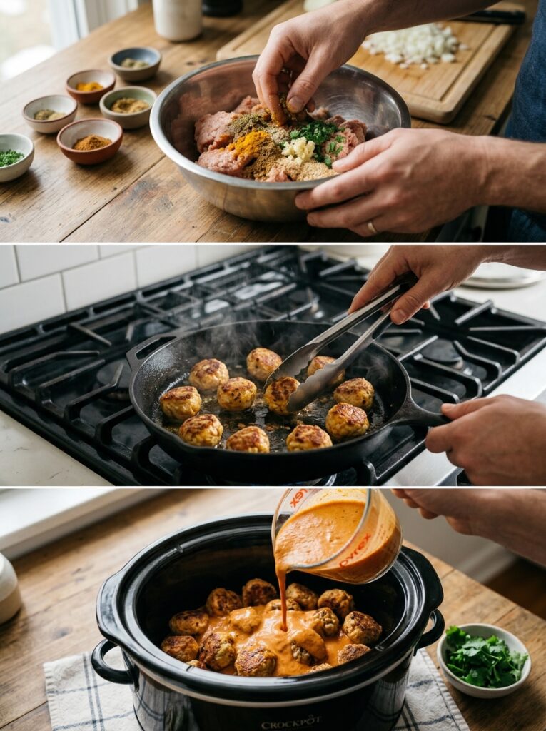 Crockpot Butter Chicken Meatballs 14 Cooking Crockpot Butter Chicken … 202605042342
