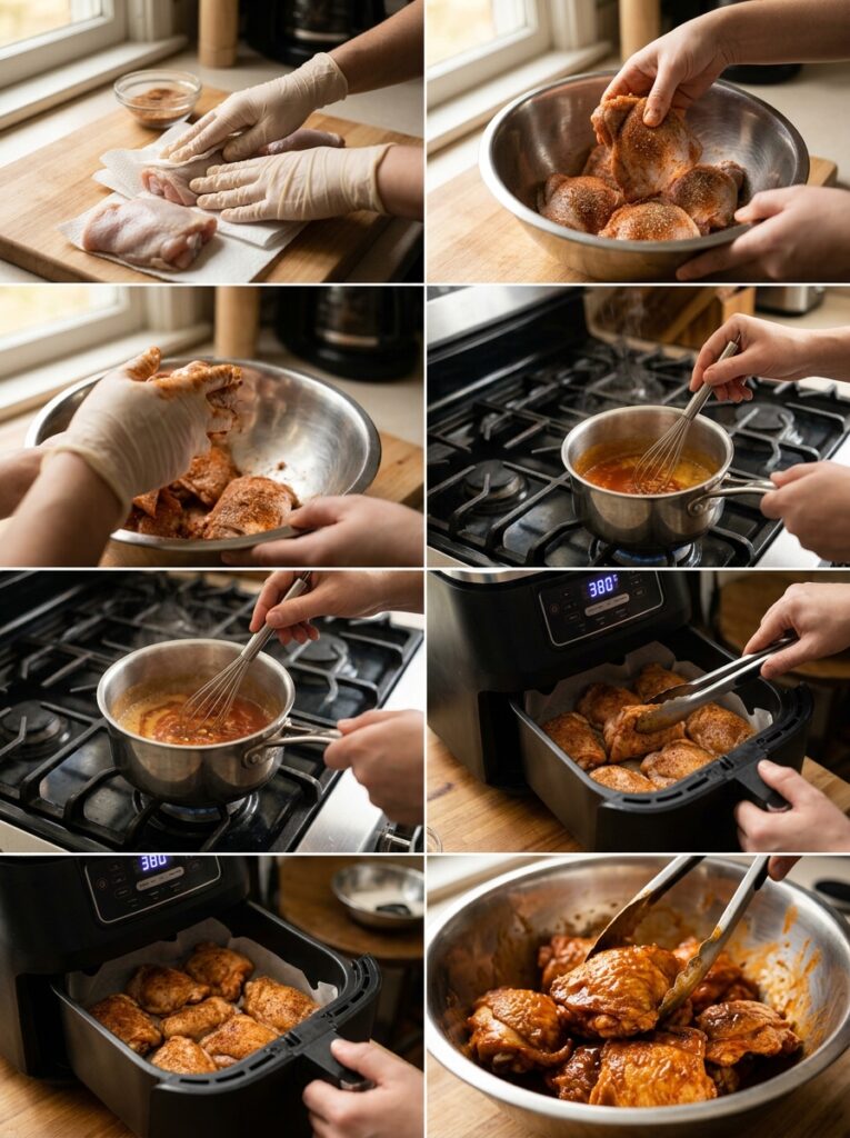 Air Fryer Buffalo Chicken Thighs: Crispy, Juicy, and Spicy 14 Cooking air fryer buffalo chicken 202605311725