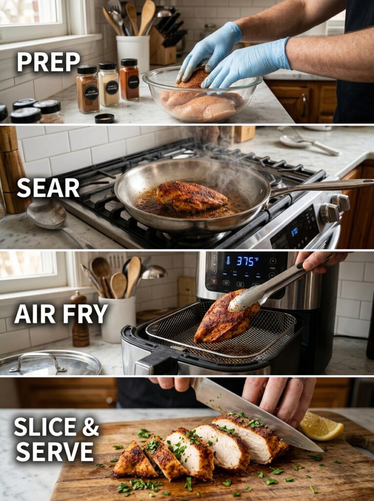 Air Fryer Cajun Chicken Breast: Easy, Flavorful, and Healthy Recipe 14 Cooking air fryer cajun chicken 202605101352