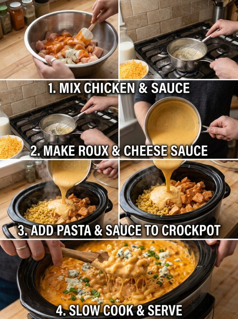 Crockpot Buffalo Chicken Mac and Cheese: A Creamy, Spicy Comfort Food Delight 14 Cooking buffalo chicken mac cheese 202605101419