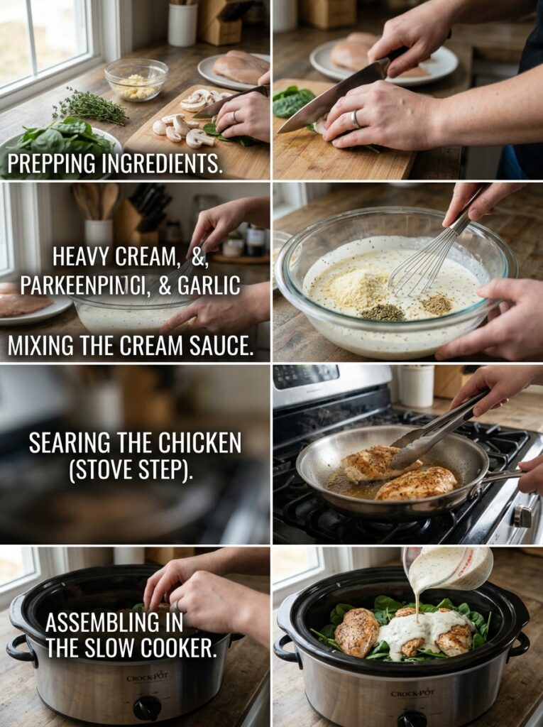 slow cooker chicken florentine: Easy Creamy Italian Chicken Recipe 14 Cooking chicken florentine step … 202605211313